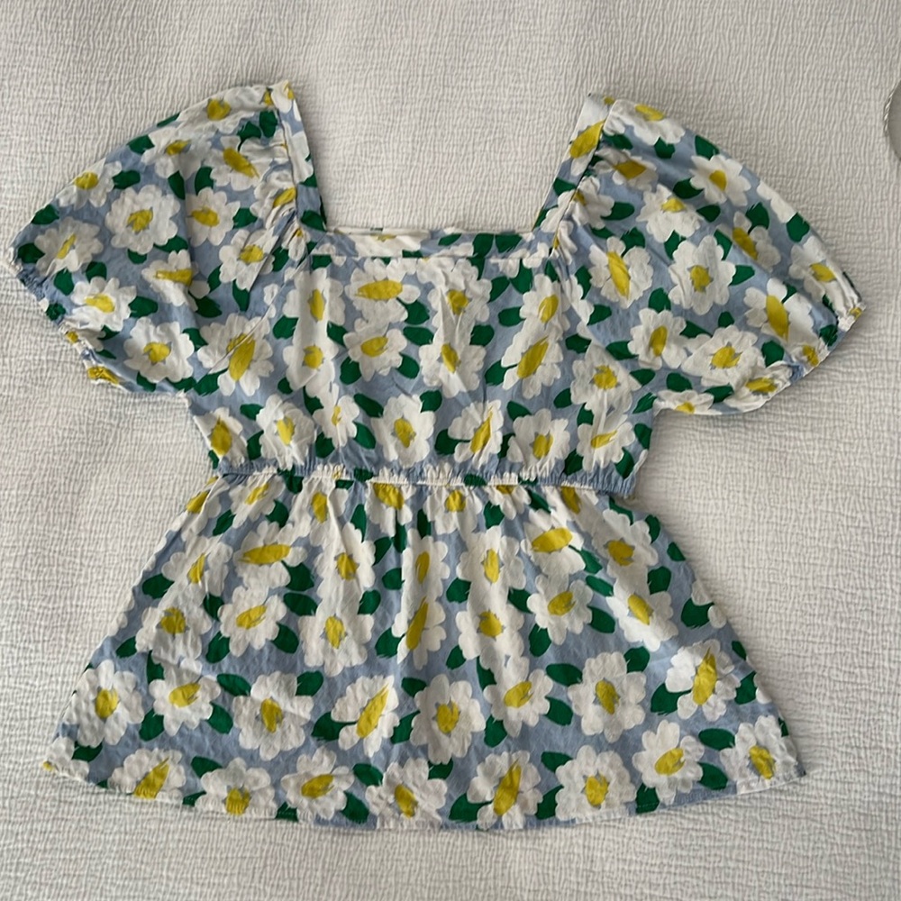 MICHELLE MCDOWELL TOP GRACIE FULL BLOOM BLUE SIZE SMALL